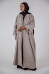 Grey Bloom Abaya
