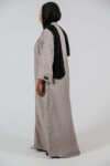 Grey Bloom Abaya