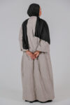 Grey Bloom Abaya