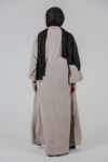Grey Bloom Abaya